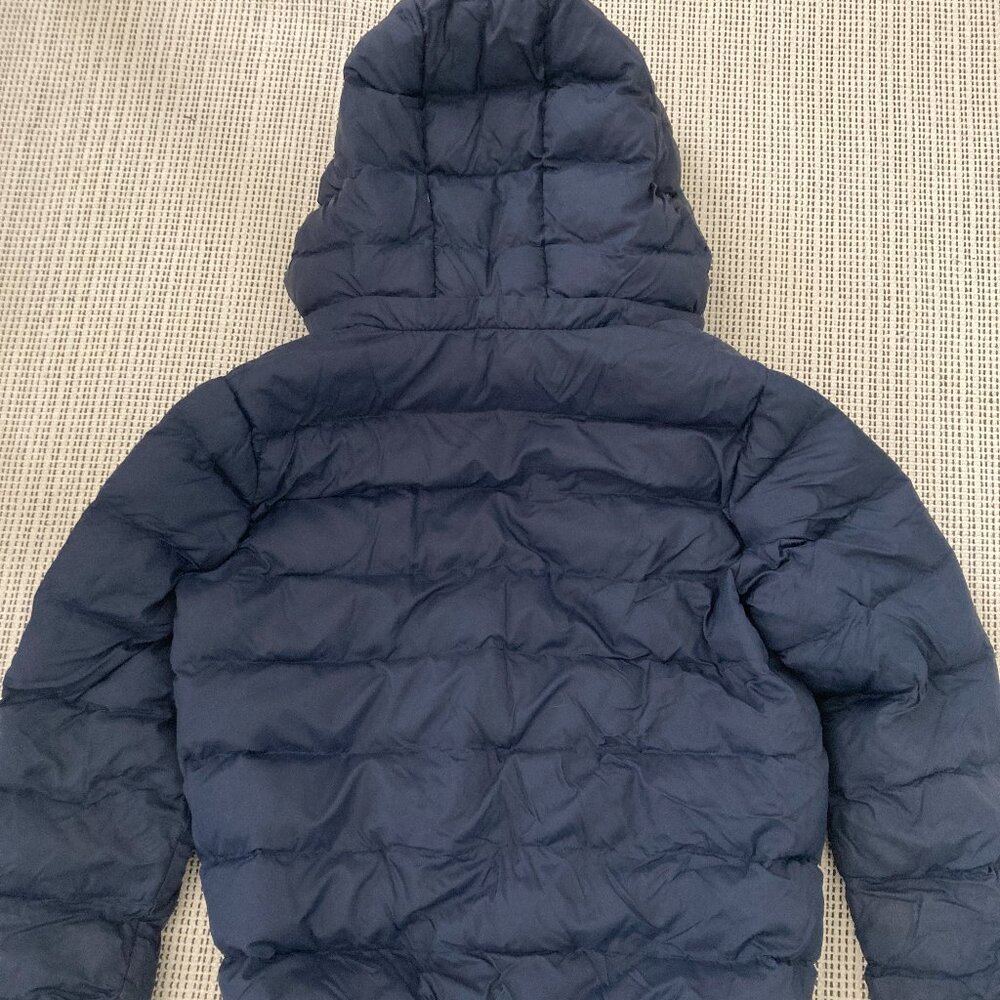 Uniqlo kids warm puffer jacket in blue (size 9-10)